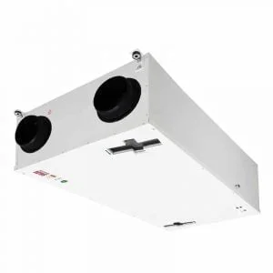 High-efficiency commercial air filtration unit with dual intake vents, ideal for optimizing indoor air quality in large spaces or HVAC systems.