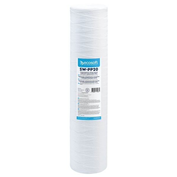 Ecosoft PP siūlinis filtras 4,5"×20" 20 mikronų