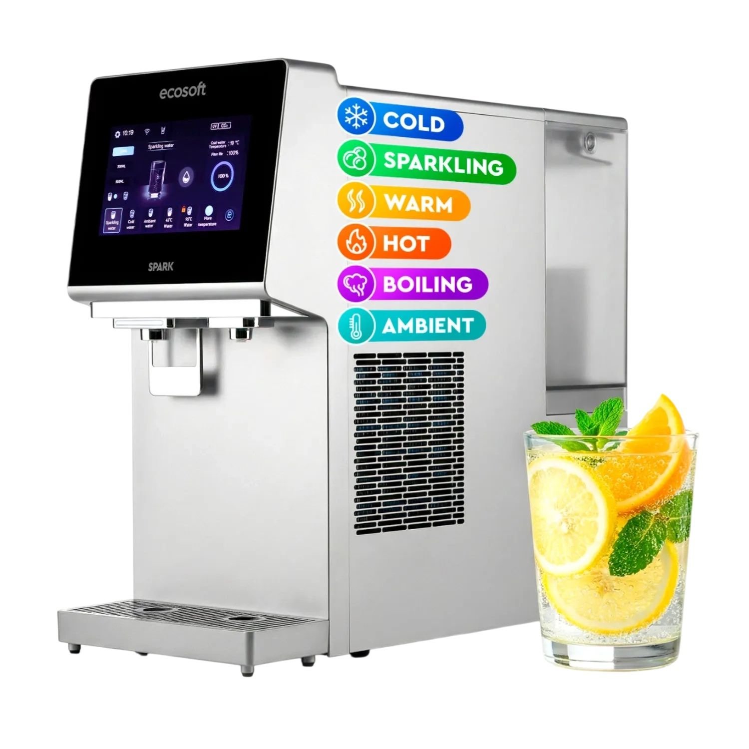 Ecosoft SPARK išmanus gazuoto vandens dozatorius su RO filtravimu - Vaizdas 2