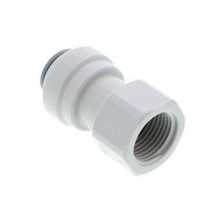 Flexible plumbing connector for water filtration systems, durable and easy to install. Ideal for connecting filters, pumps, and other plumbing components in water treatment applications.