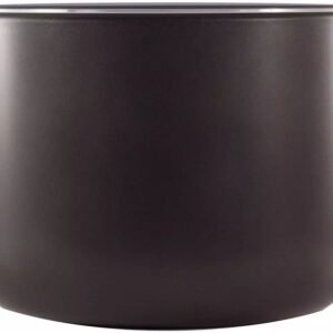 Black ceramic coffee cup for modern kitchen decor and coffee lovers.