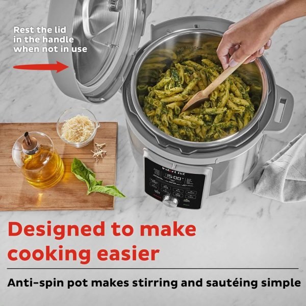 Instant Pot® Duo™ Plus daugiafunkcinė slėginė viryklė su tylaus garo išleidimo funkcija (5,7L) 9-in-1 - Vaizdas 4