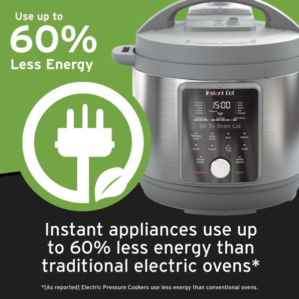 Instant Pot® Duo™ Plus daugiafunkcinė slėginė viryklė su tylaus garo išleidimo funkcija (5,7L) 9-in-1 - Vaizdas 6