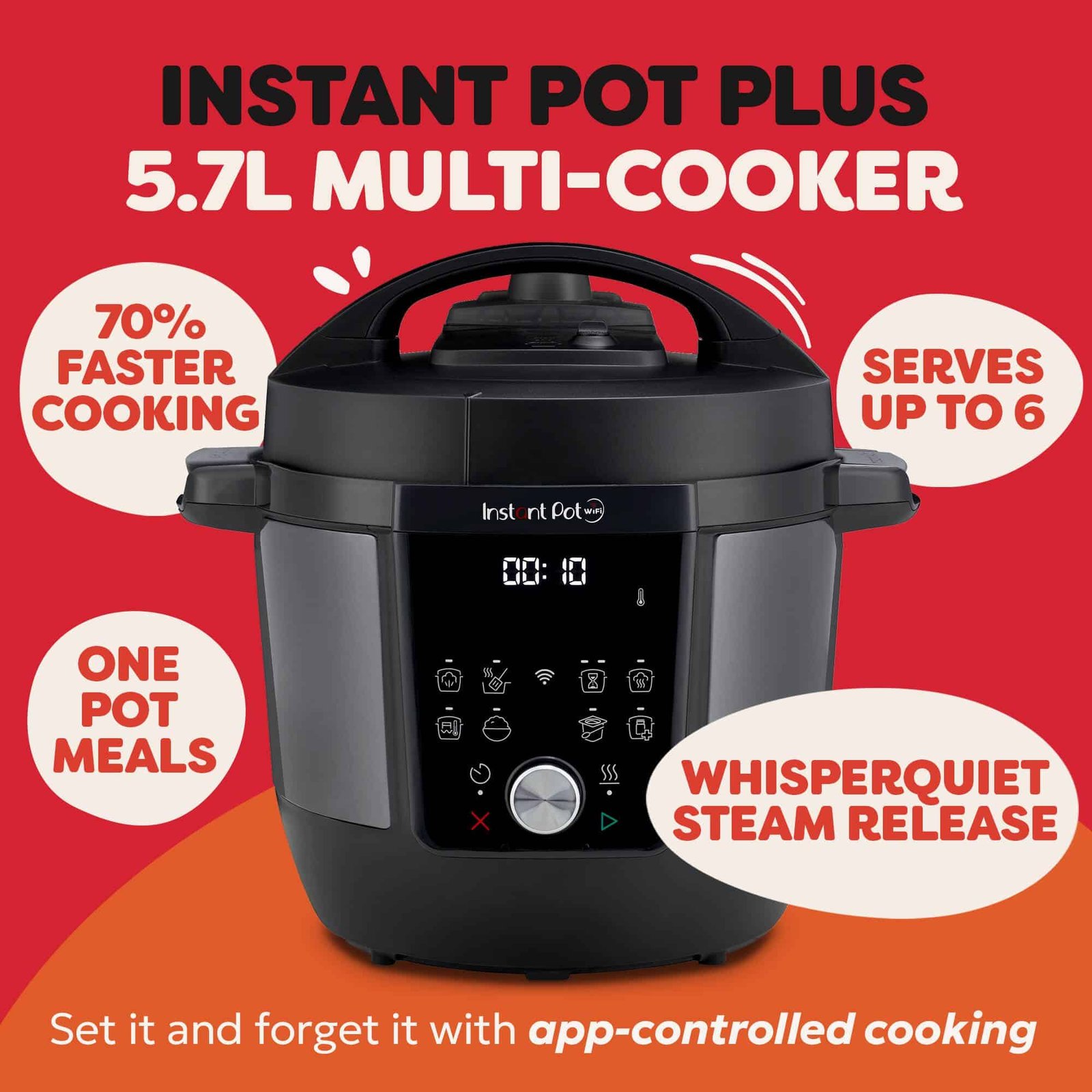 Instant Pot Plus 5,7L (Plus 6) daugiafunkcinė viryklė - Vaizdas 4