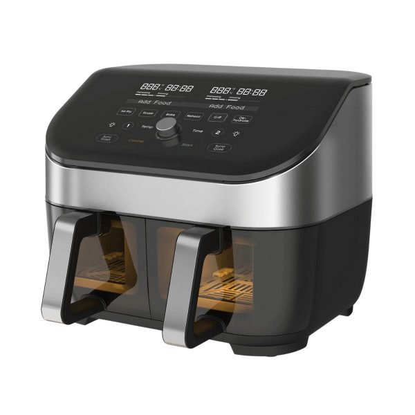 Instant Vortex® Plus Dual Black oro gruzdintuvė su ClearCook (7,6L) 8-in-1 - Vaizdas 2