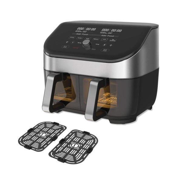 Instant Vortex® Plus Dual Black oro gruzdintuvė su ClearCook (7,6L) 8-in-1 - Vaizdas 5