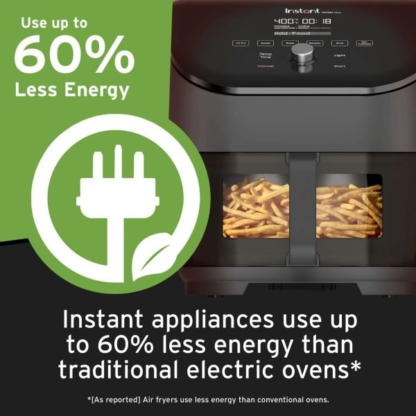 Instant Vortex® Plus nerūdijančio plieno oro gruzdintuvė su ClearCook (5,7L) 6-in-1 - Vaizdas 7