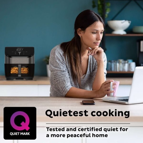 Instant Vortex® Plus nerūdijančio plieno oro gruzdintuvė su ClearCook (5,7L) 6-in-1 - Vaizdas 8