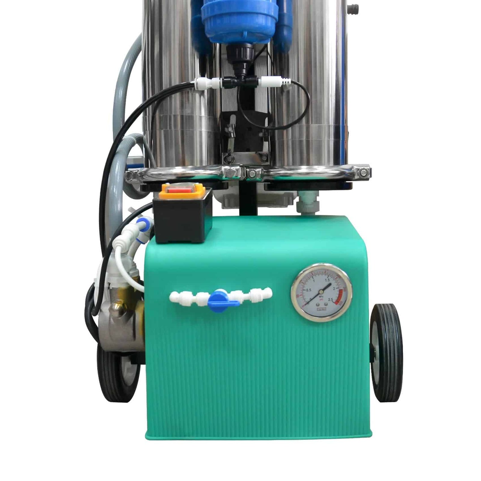 Mobili nerūdijančio plieno dejonizuoto vandens filtravimo sistema su RO membranomis - Vaizdas 5