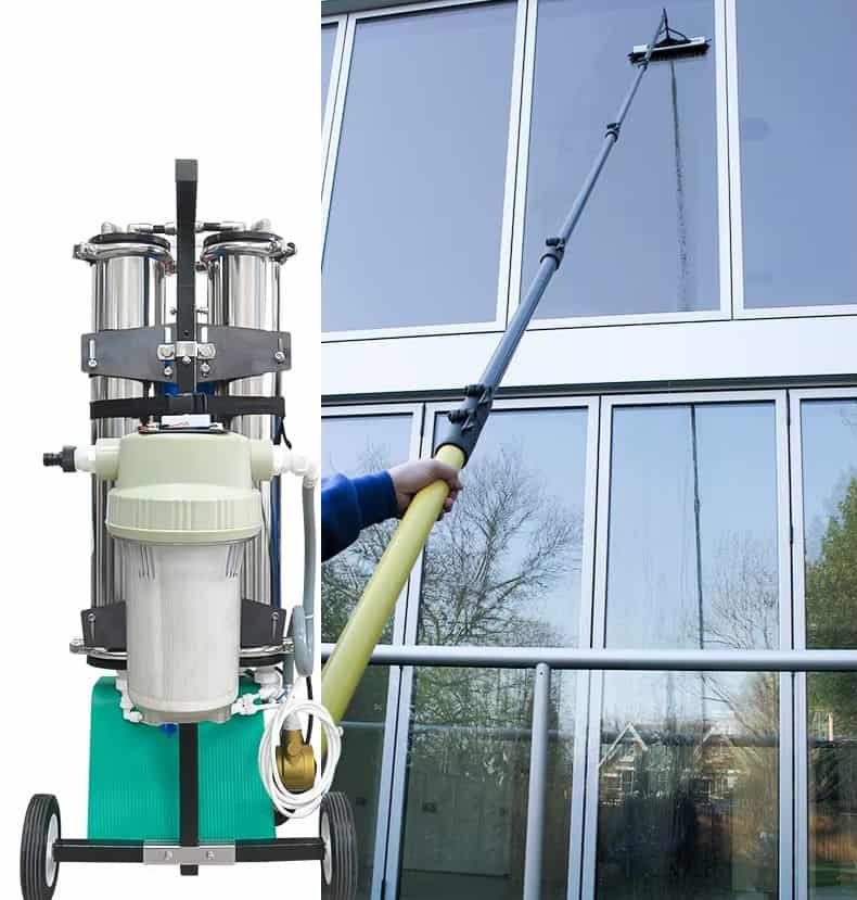 Mobili nerūdijančio plieno dejonizuoto vandens filtravimo sistema su RO membranomis - Vaizdas 6