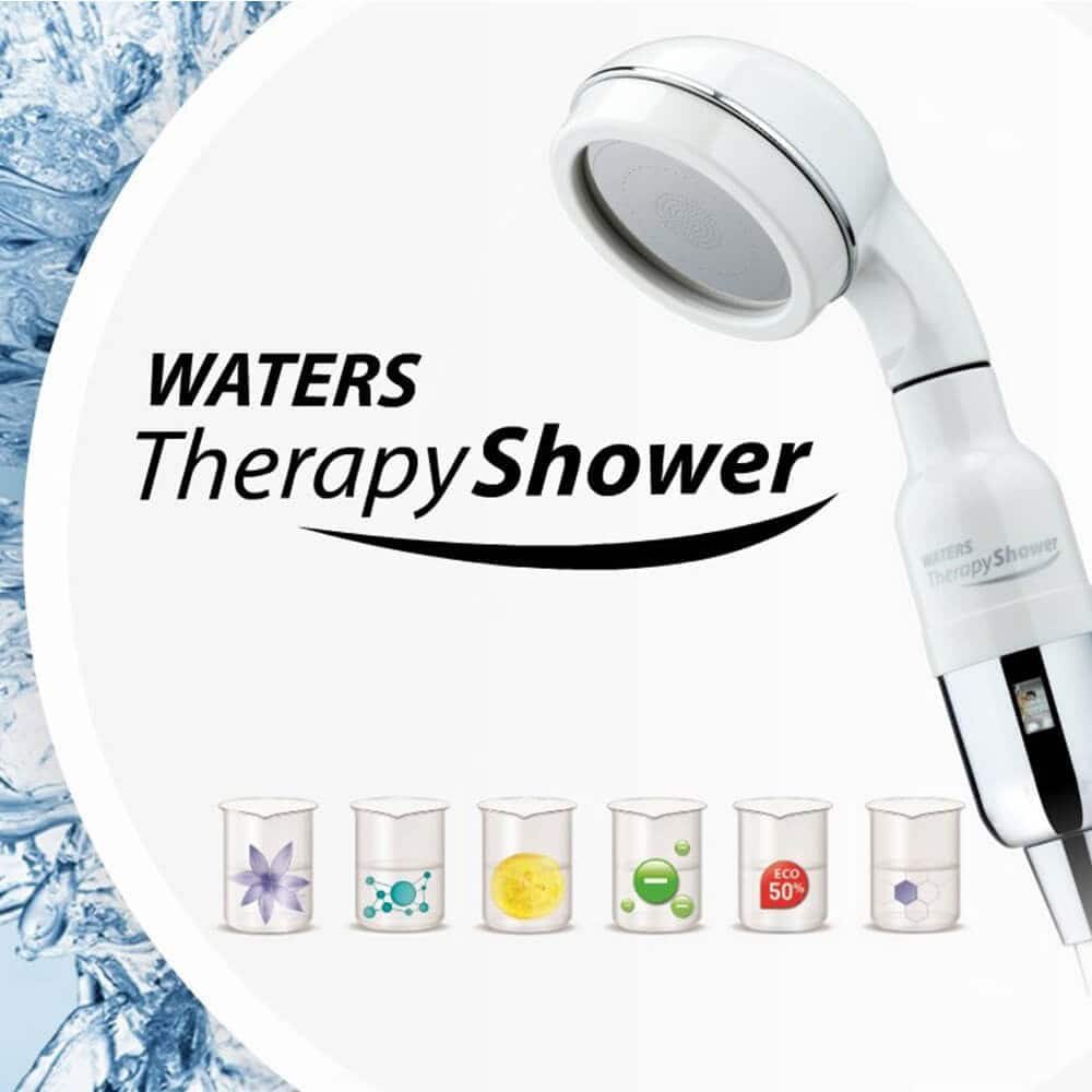 High-quality water therapy shower head promoting wellness with adjustable settings and eco-friendly filters for improved skin and hair hydration.