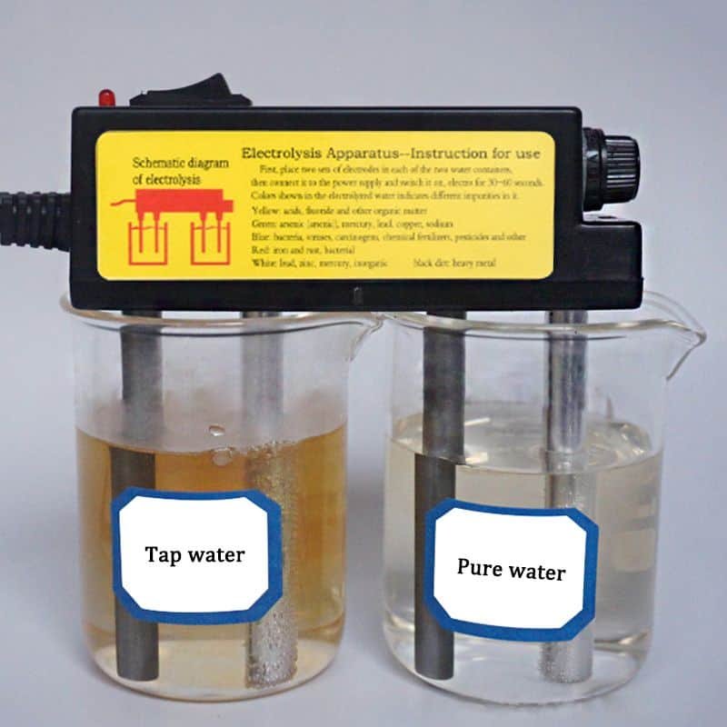 Vandens kokybės testeris (elektrolizeris): greitas vandens analizatorius - Vaizdas 3