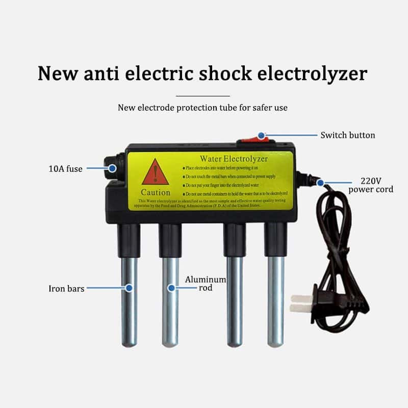 Vandens kokybės testeris (elektrolizeris): greitas vandens analizatorius - Vaizdas 6